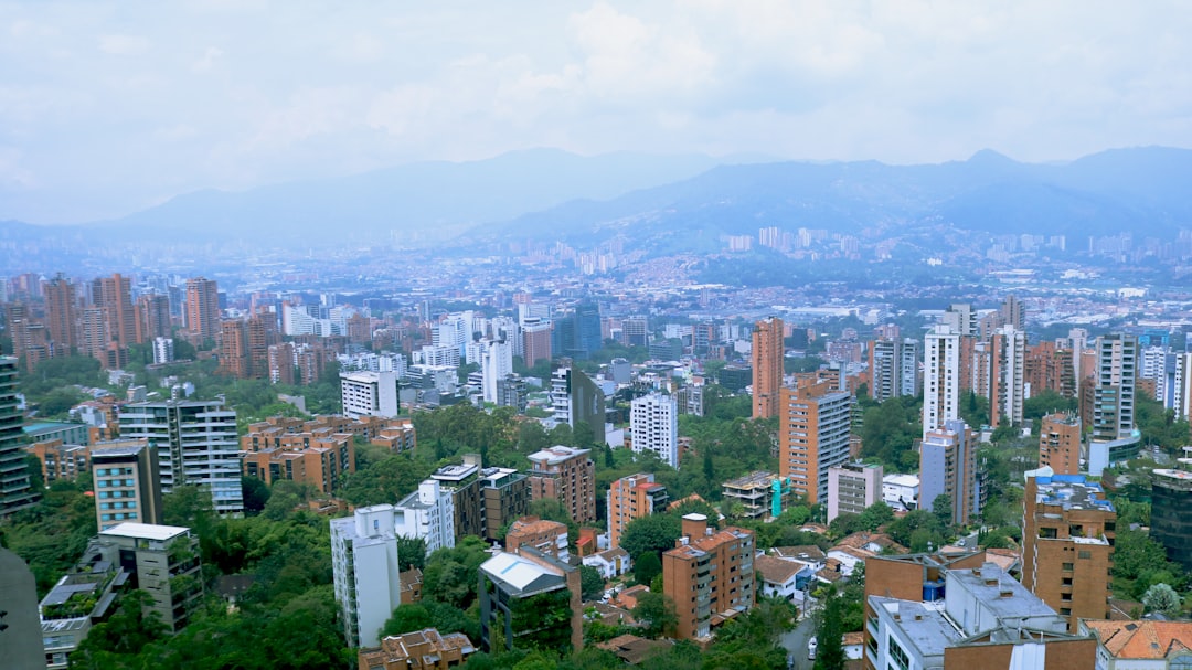 Medellin panoramic city view Aburra Valley City of Eternal Spring