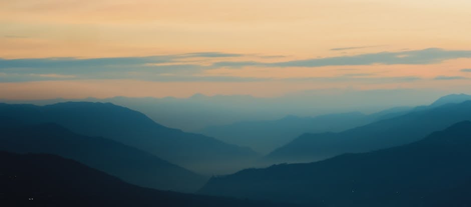 Sunrise over mountains near Medellín
